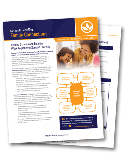 Family Connections Program PDF - K-12 Public & Private Schools | Catapult Learning